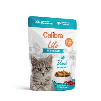 Calibra Cat Life kapsička Sterilised Duck in gravy 85g