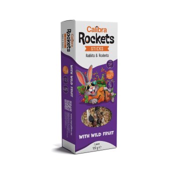 Calibra Rockets Sticks Rabbits&Rodents Wild fruit 120g