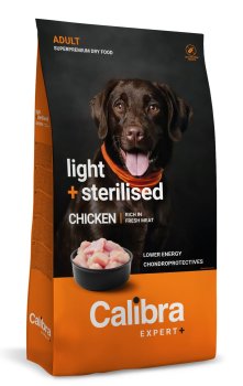 Calibra Dog EXPERT+ Adult Light & Sterilised Chicken