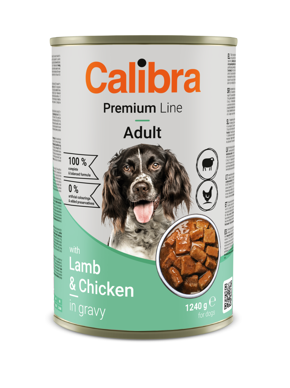 Calibra Dog Premium can with Lamb&Chicken 1240g
