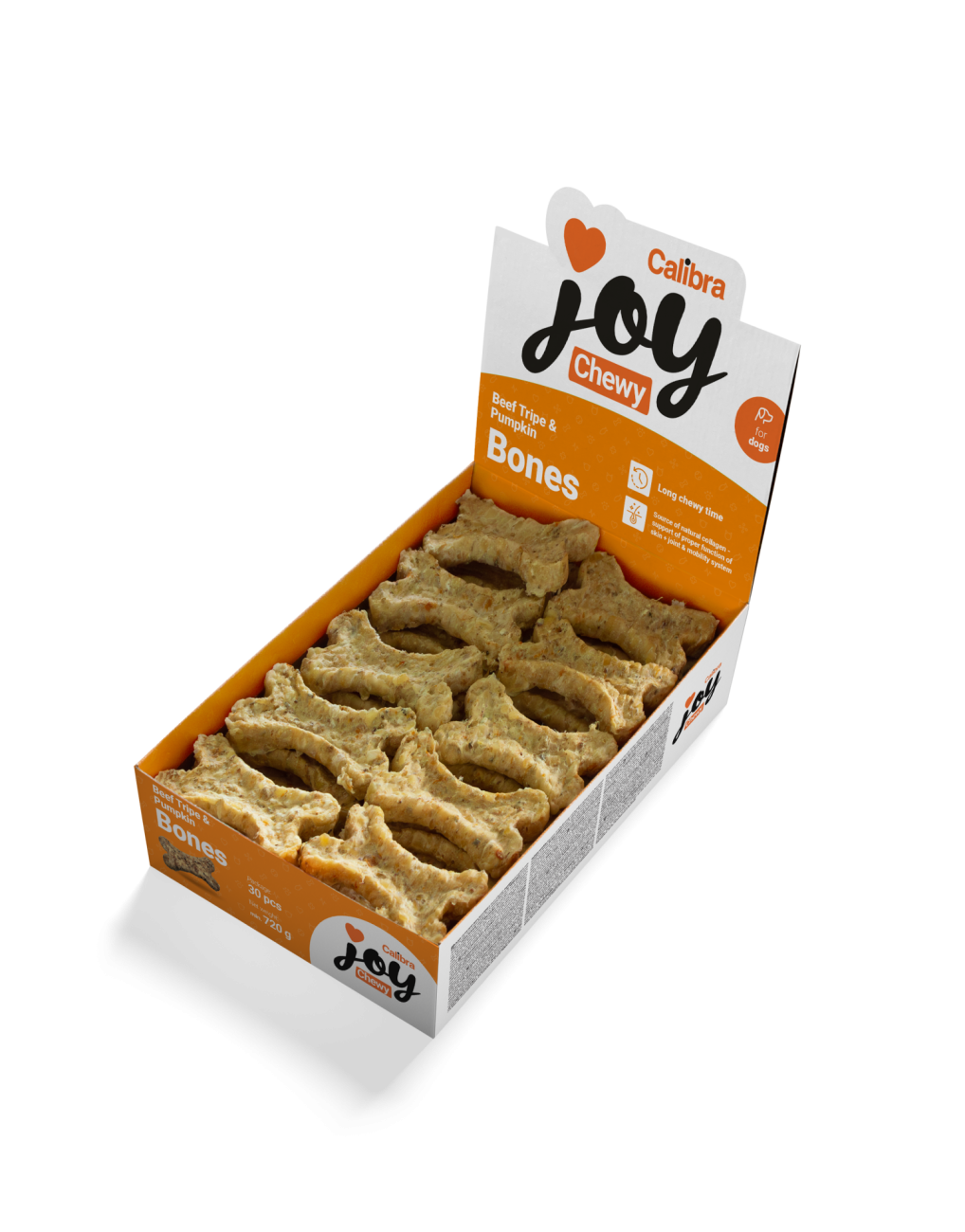Calibra Joy Dog Chewy Beef Tripe & Pumpkin Bones 720g